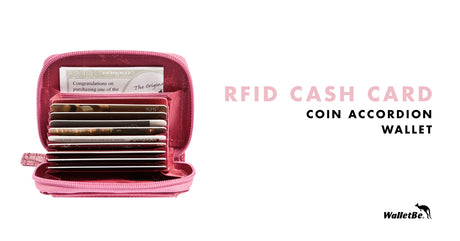 RFID Cash Card Coin Accordion Wallet